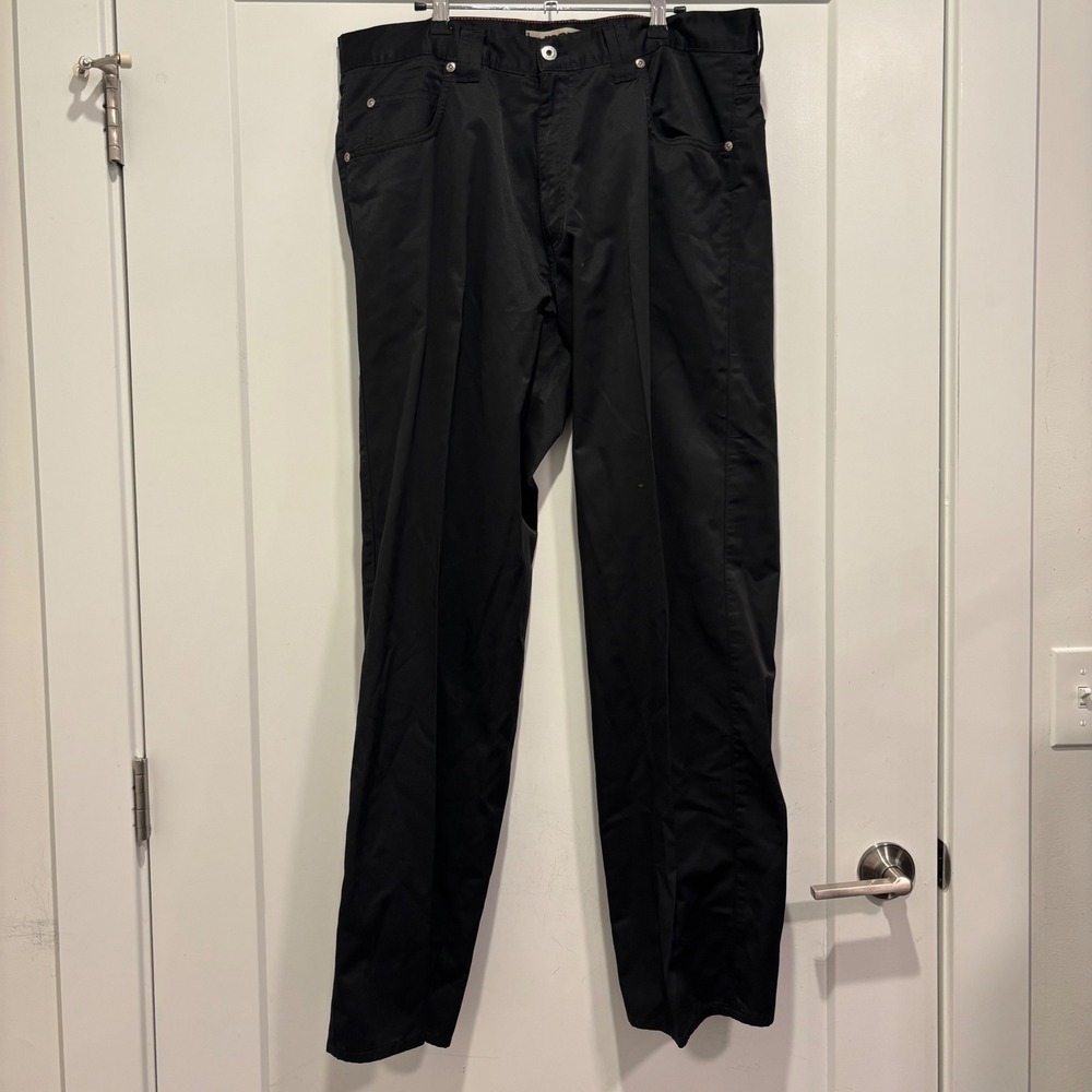 Mavi Max Wide Leg Pants Mens 36x32 Black Zip Fly 170 Full Fit Trousers
